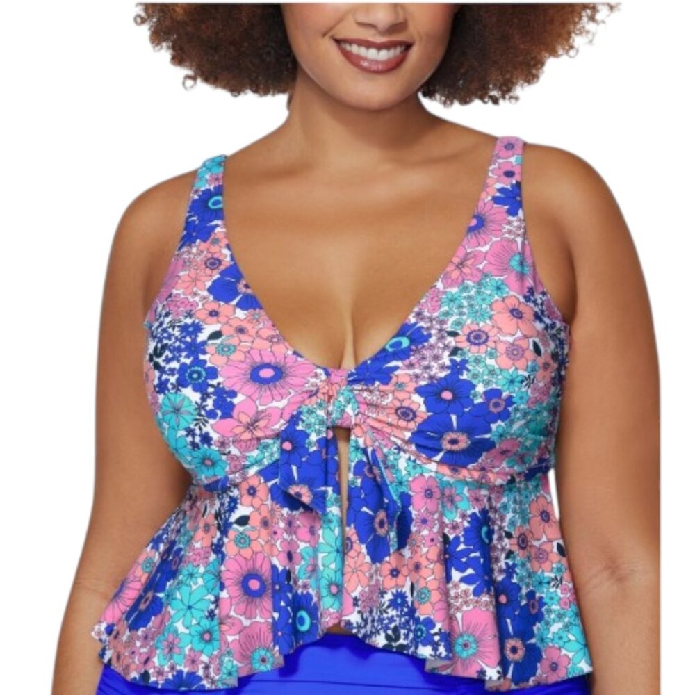 NWT Raisins Curve Topanga Underwire Bra Tankini Top